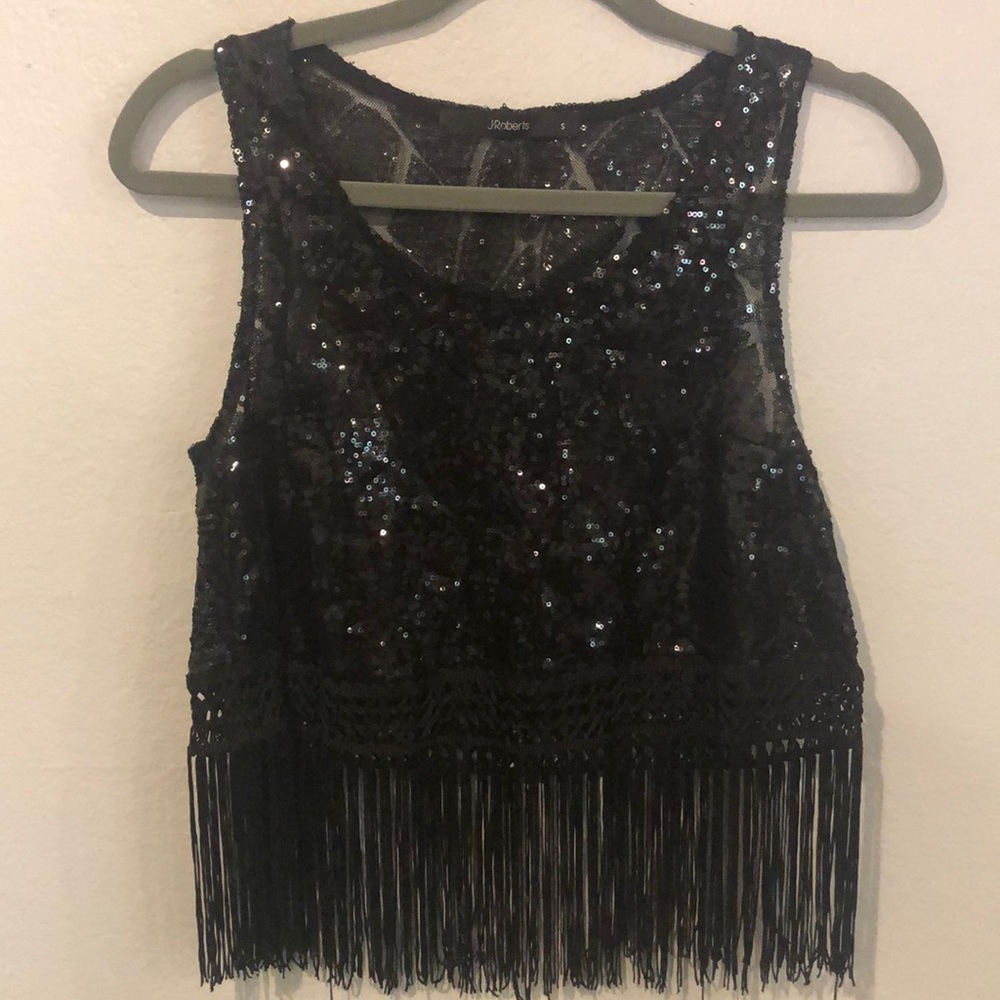 JRoberts sequin tank top